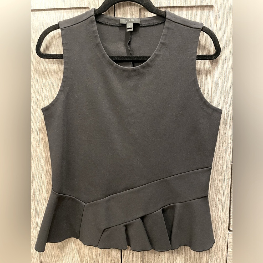 J Crew Peplum Shell - Like New!